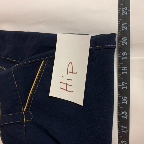 Piper By SmartPak WomensRiding Pants Size 34R Navy/Amber Equestrian Sport - Picture 10 of 14